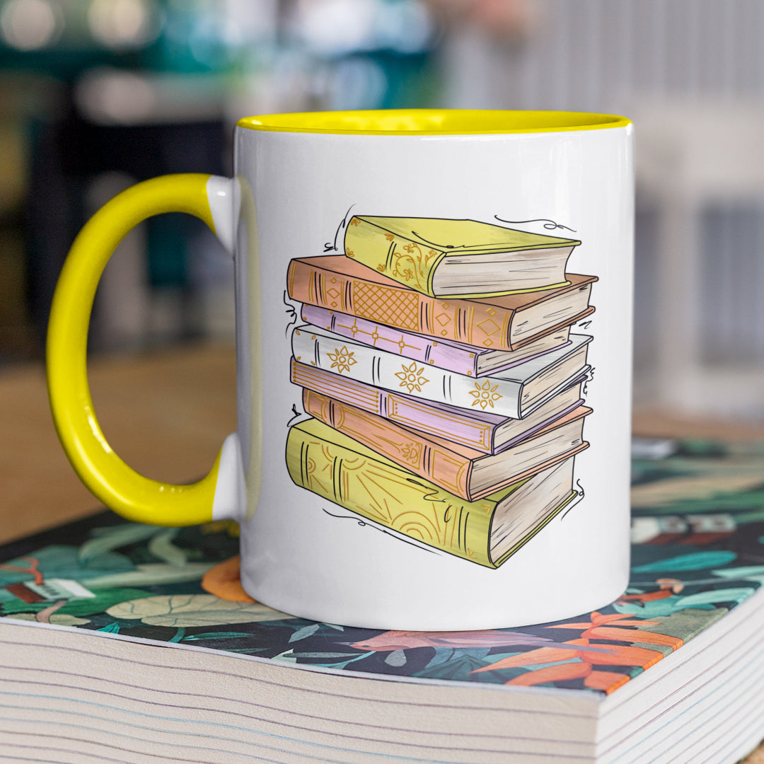 Pangender Pride Flag Old Books - Mug