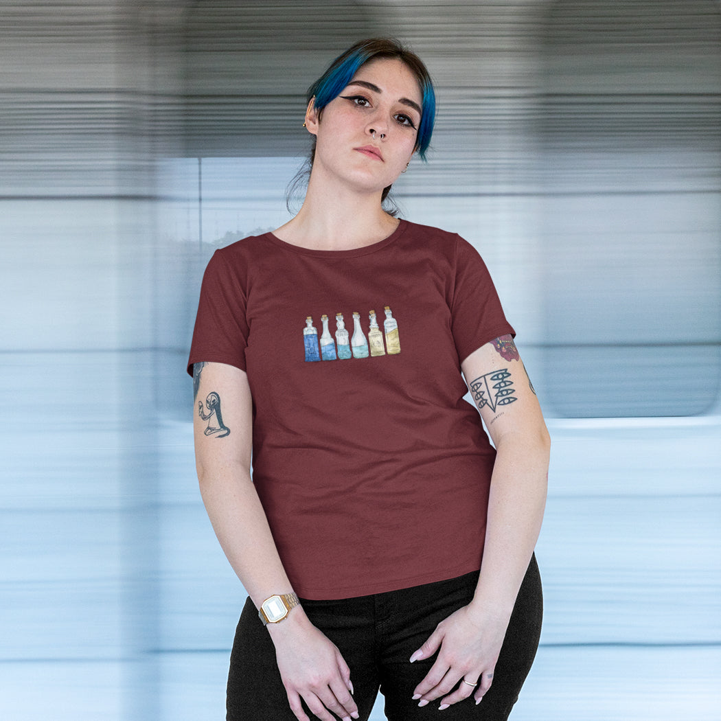 Uranic Pride Flag Potion Bottles - Unisex T-Shirt