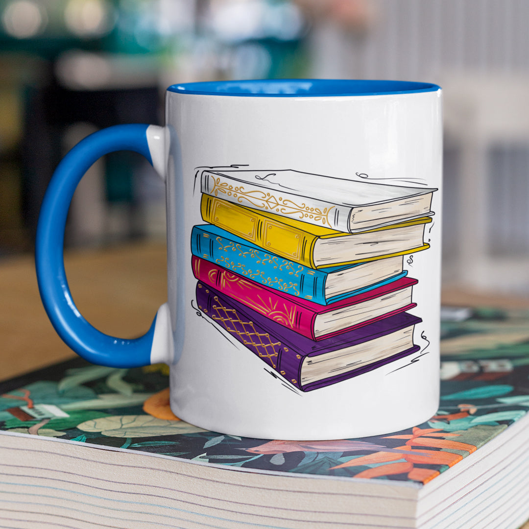 Polyamorous Pride Flag Old Books - Mug