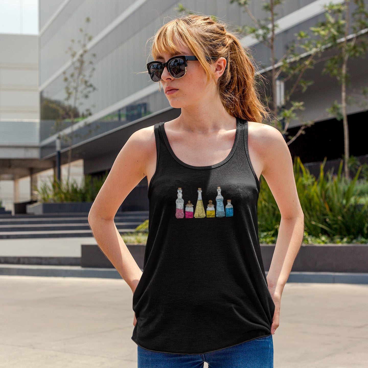Panromantic Pride Potion Bottles - Womens Tank Top