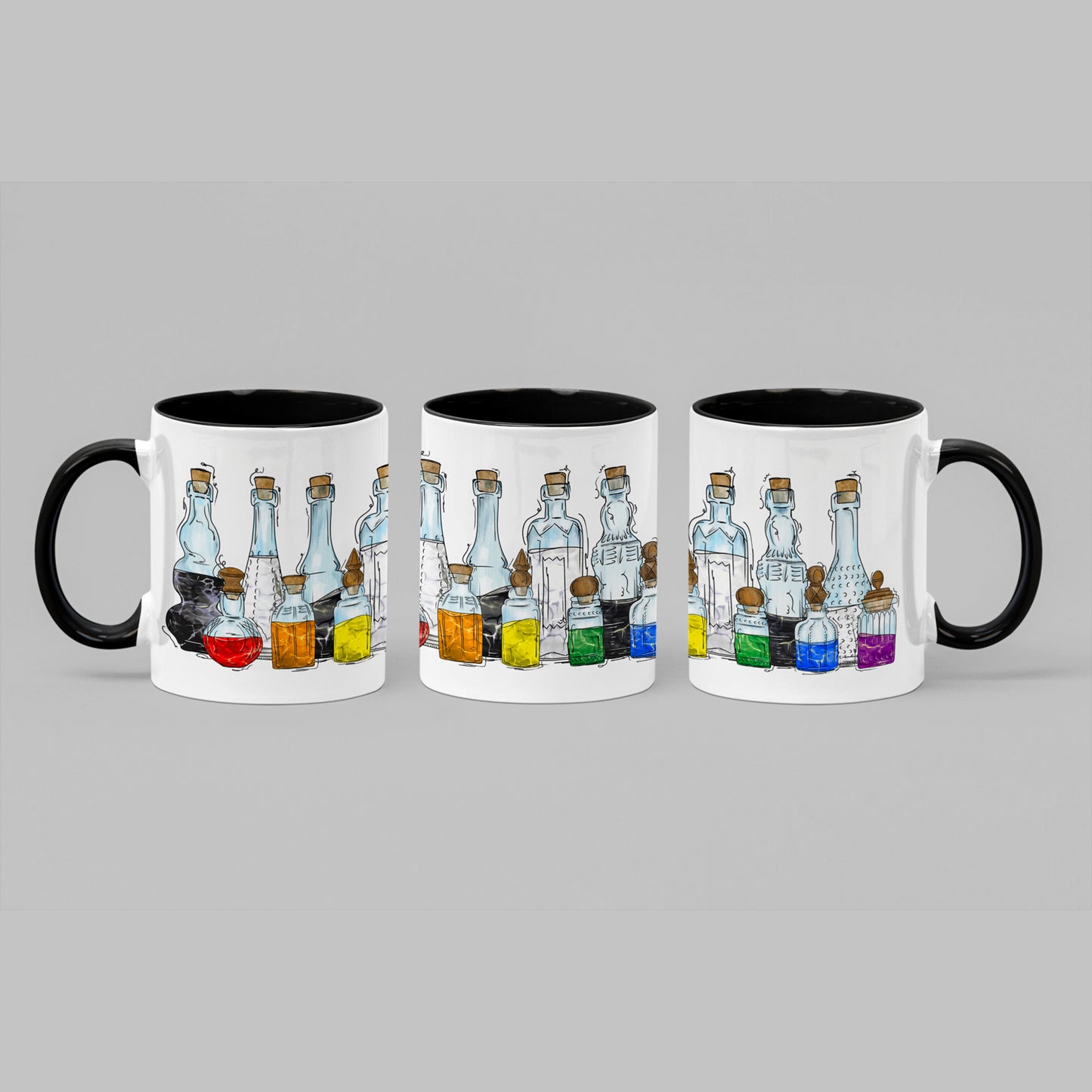 Straight Ally Pride Flag Potion Bottles - Mug