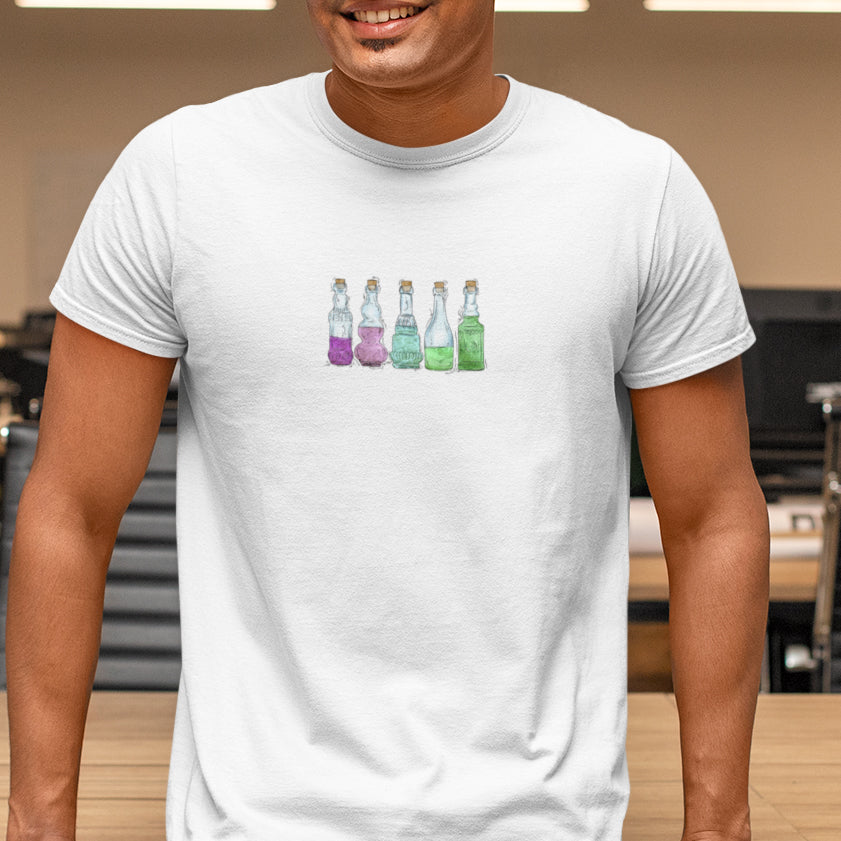 Toric Pride Flag Potion Bottles - Unisex T-Shirt