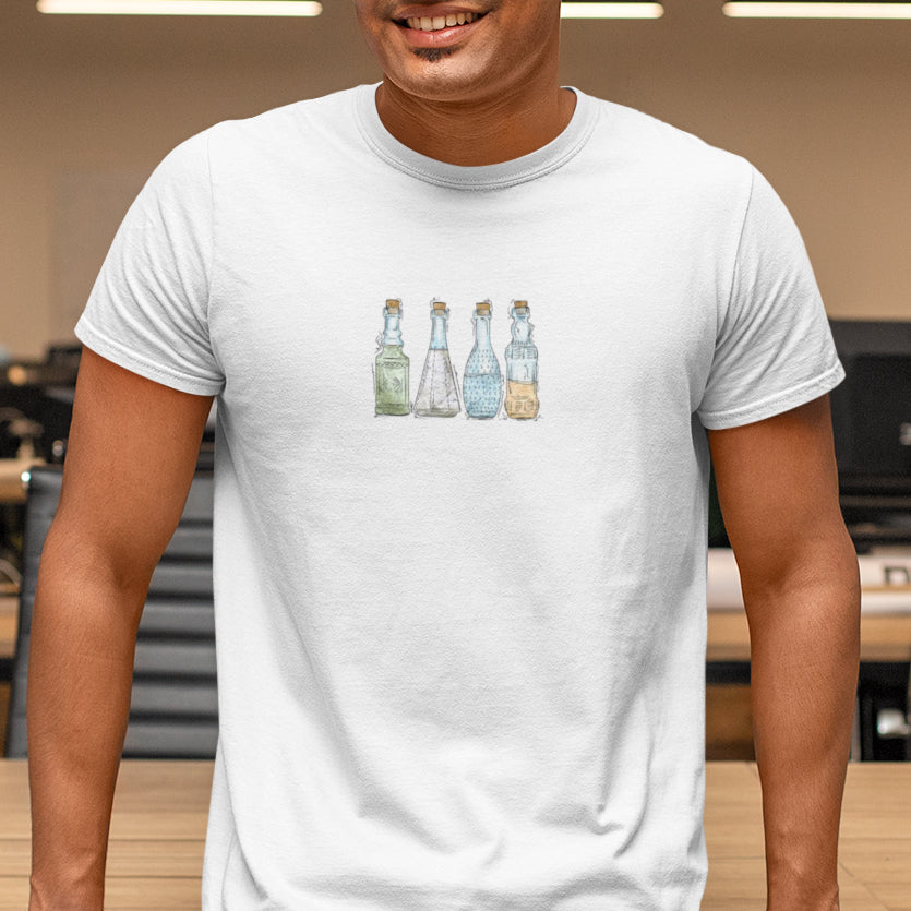 Unlabeled Pride Flag Potion Bottles - Unisex T-Shirt