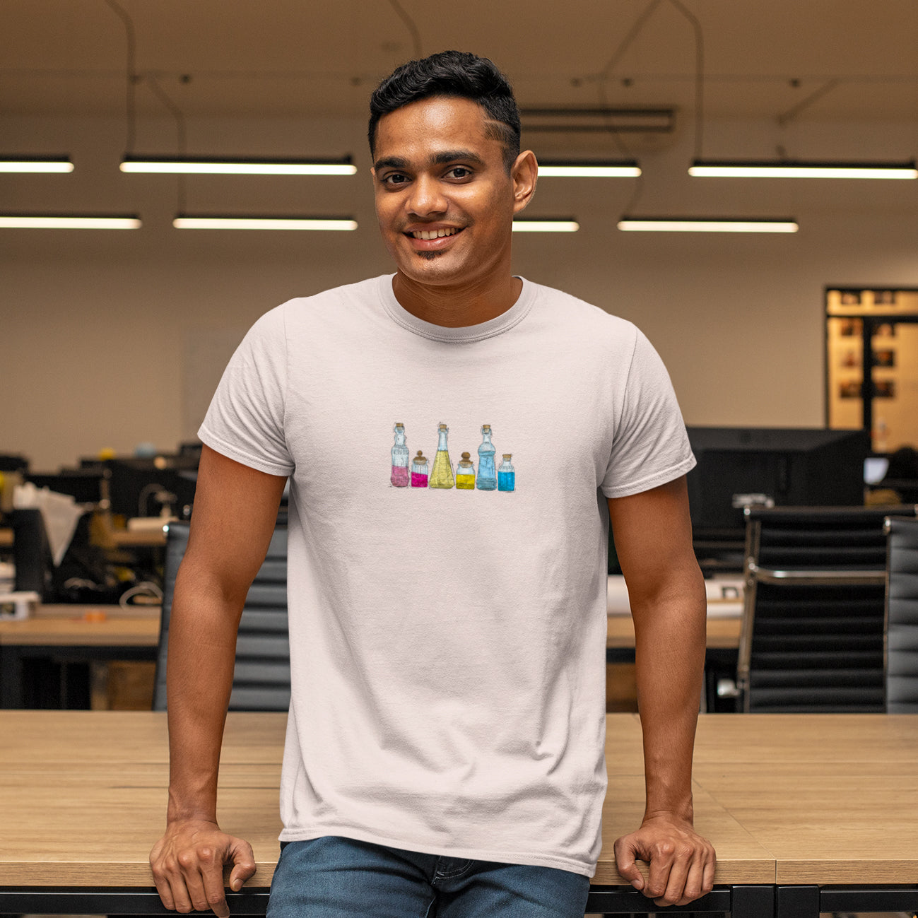 Polyamorous Pride Potion Bottles - Unisex T-Shirt