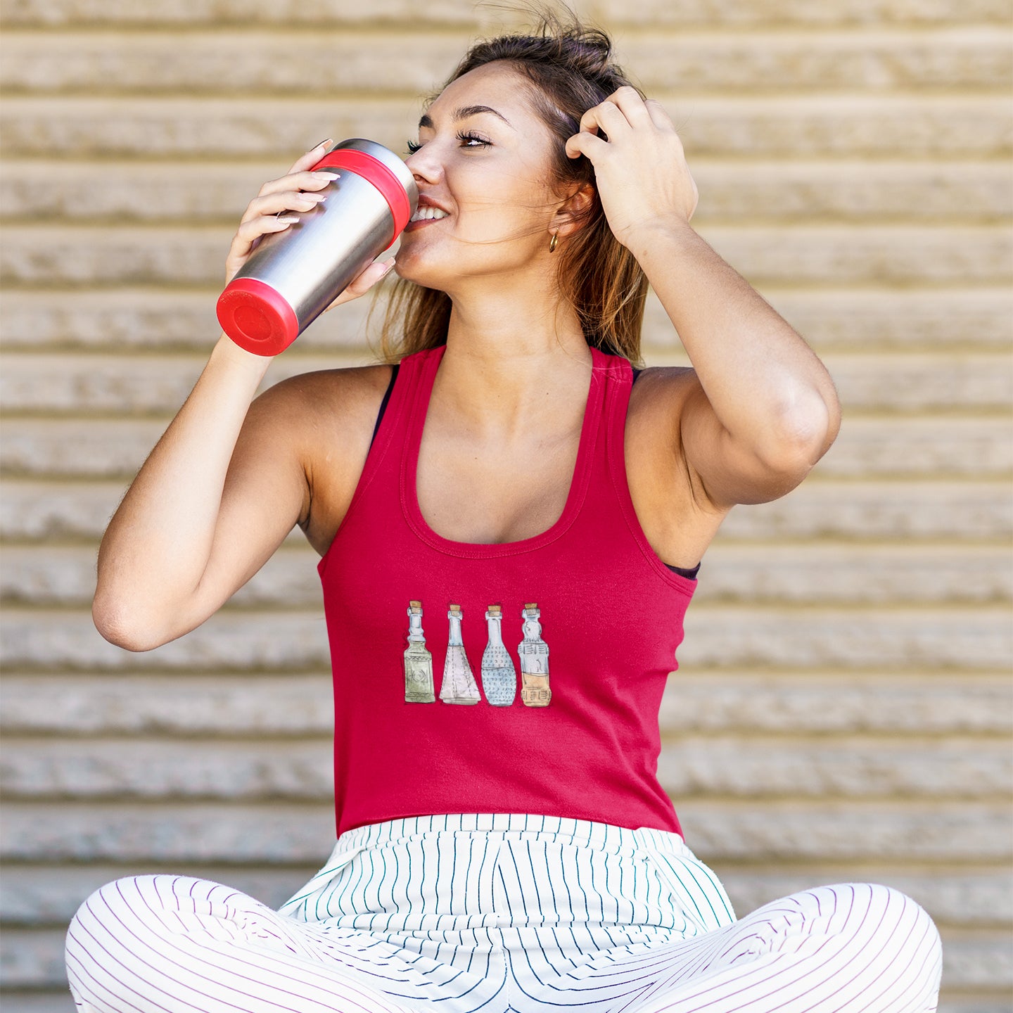 Unlabeled Pride Potion Bottles - Womens Tank Top
