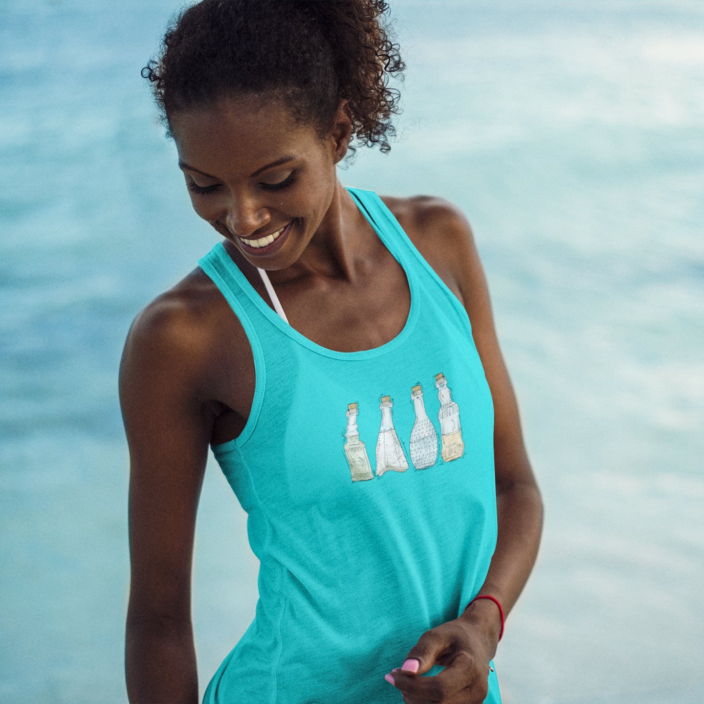 Unlabeled Pride Potion Bottles - Womens Tank Top