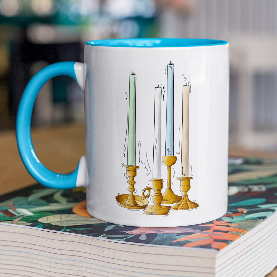 Unlabeled Pride Flag Candlesticks - Mug