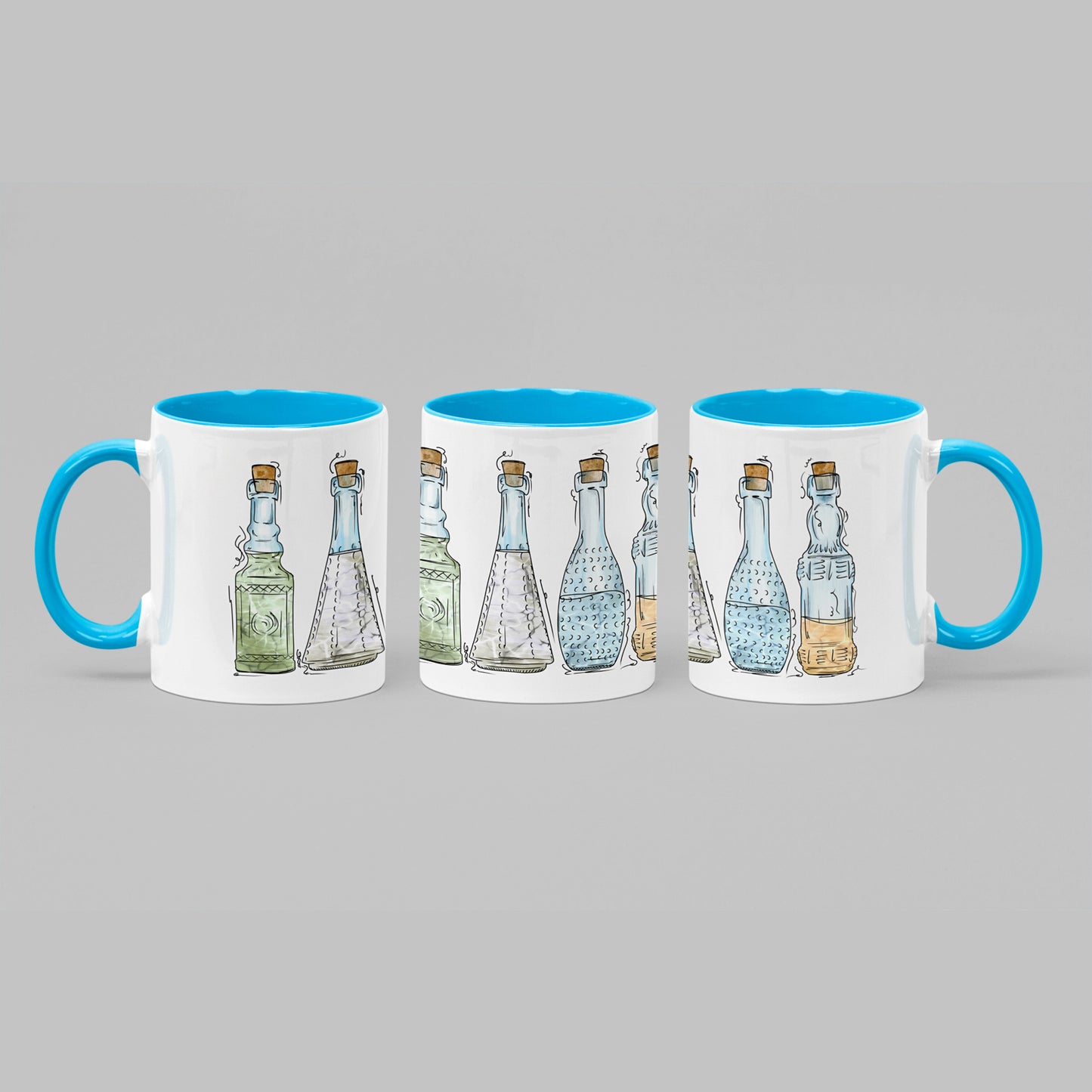 Unlabeled Pride Flag Potion Bottles - Mug