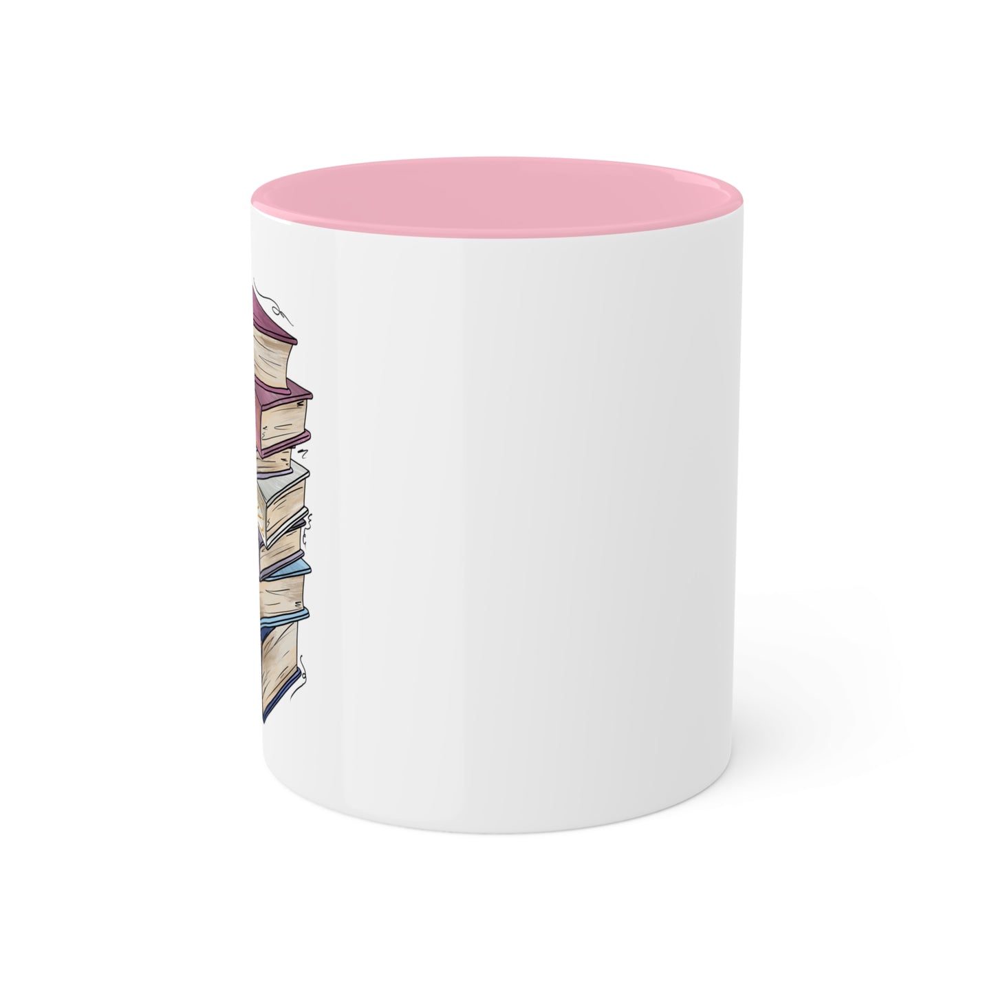 Bigender Pride Flag Old Books - Mug