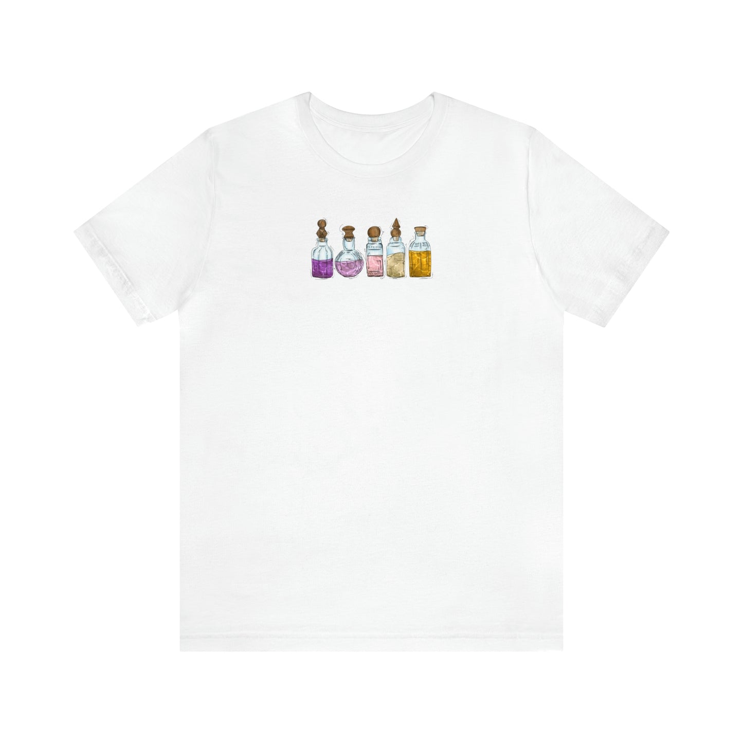 Trixic Pride Flag Potion Bottles - Unisex T-Shirt