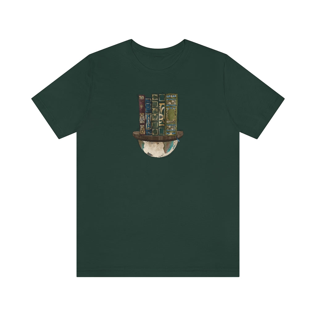 Globe and Vintage Books - Unisex T-Shirt