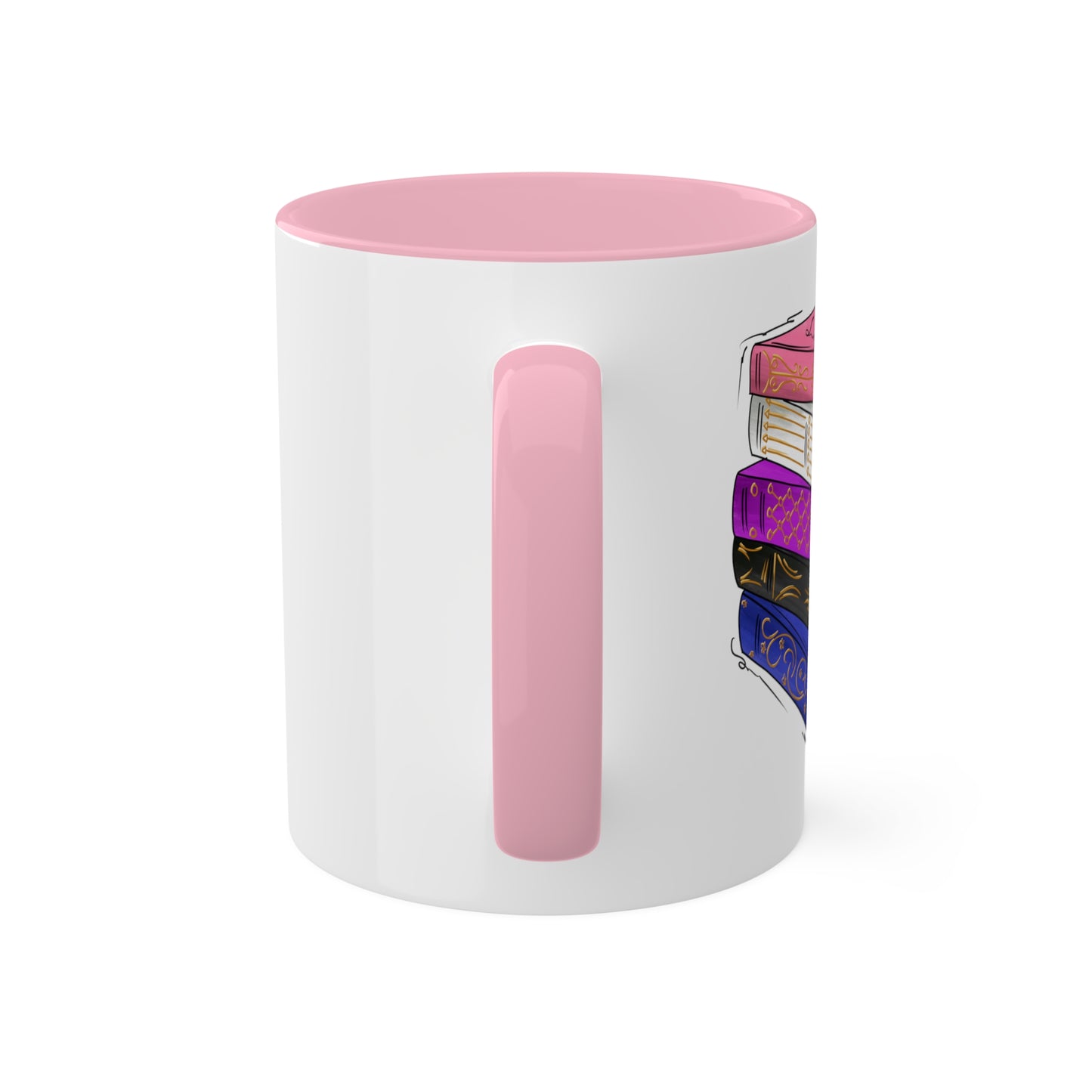 Genderfluid Pride Flag Old Books - Mug