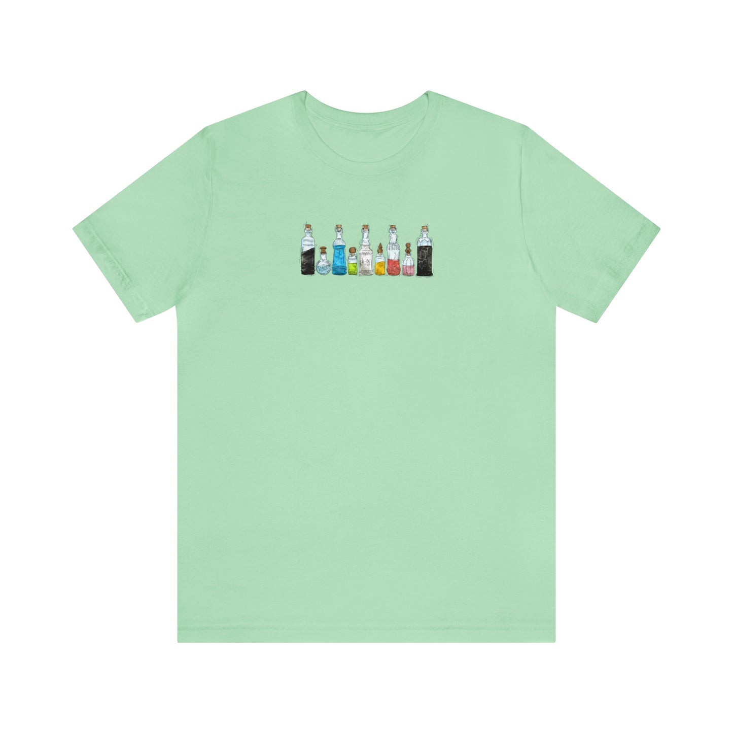 Queer Pride Flag Potion Bottles - Unisex T-Shirt