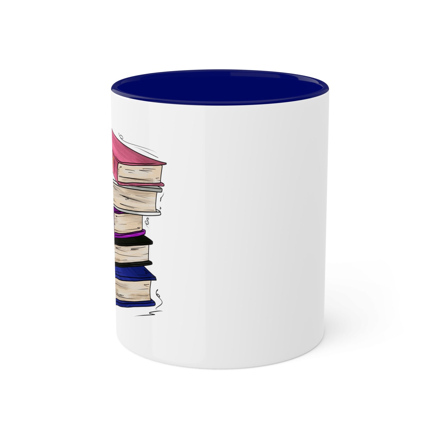 Genderfluid Pride Flag Old Books - Mug