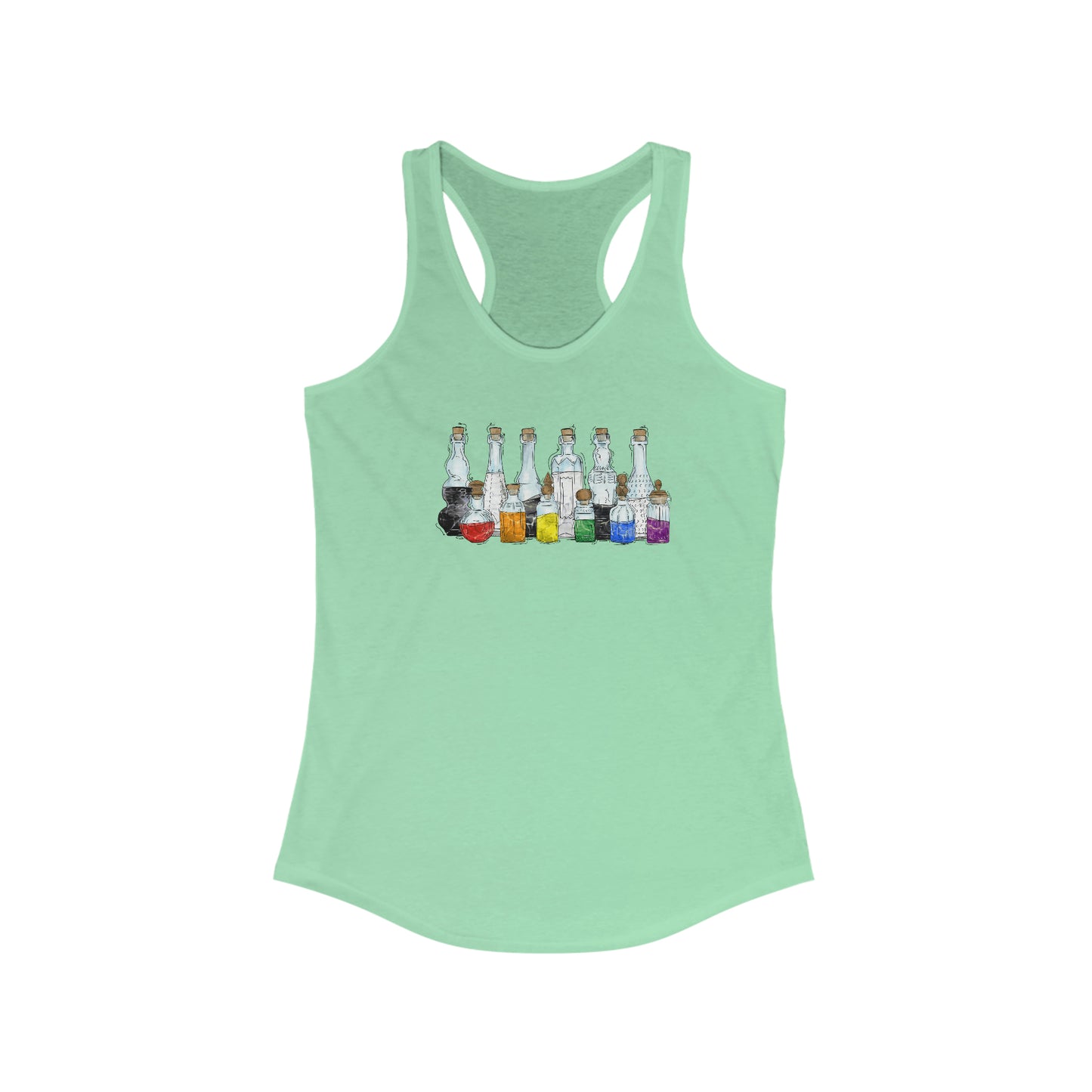 Straight Ally Pride Potion Bottles - Womens Tank Top