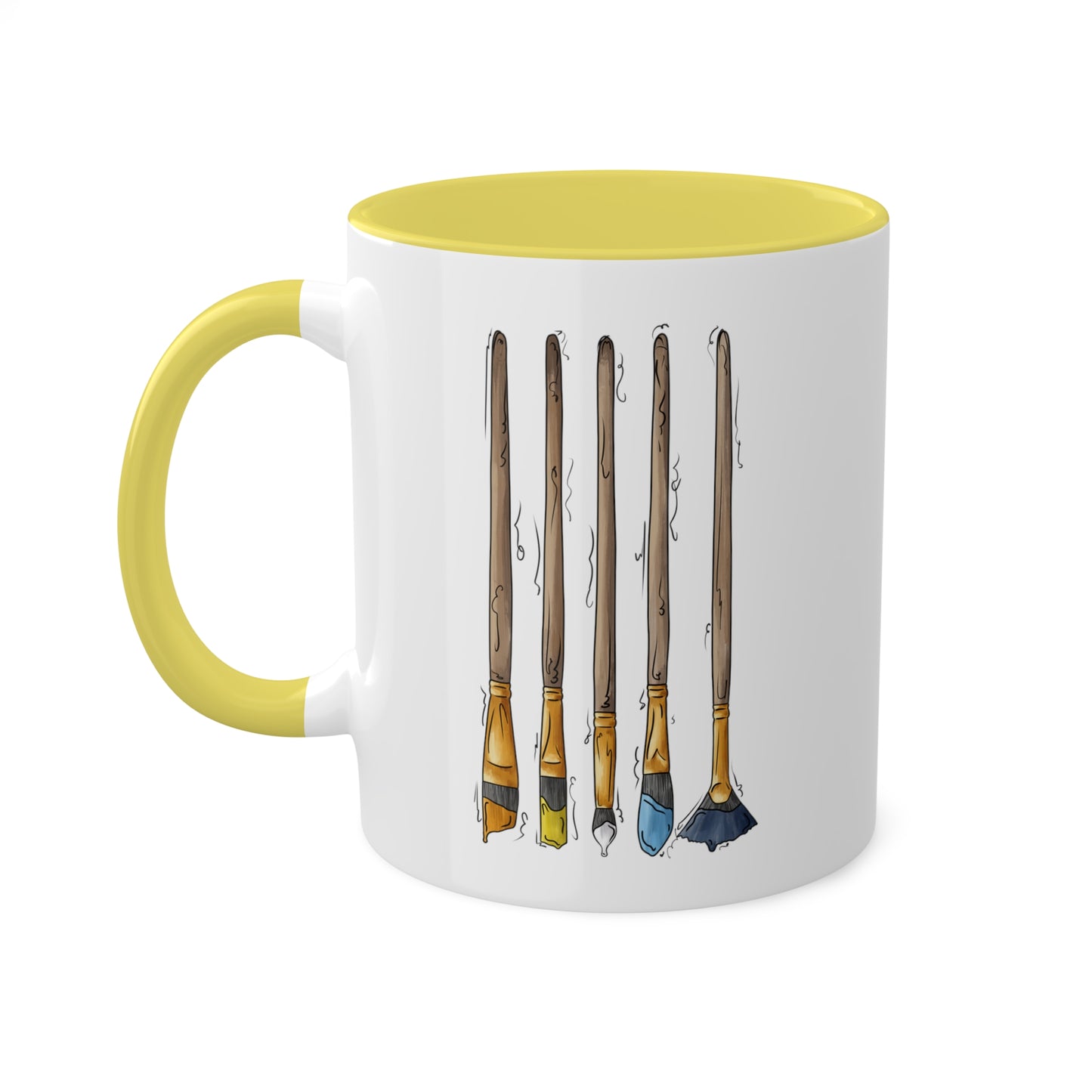 Aroace Pride Flag Paint Brushes - Mug