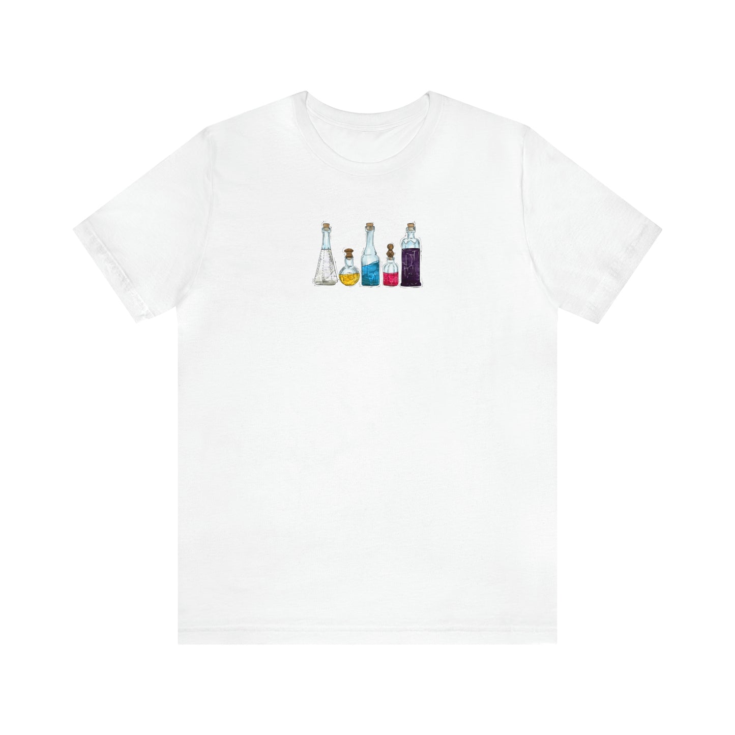 Polyamorous Pride Flag Potion Bottles - Unisex T-Shirt