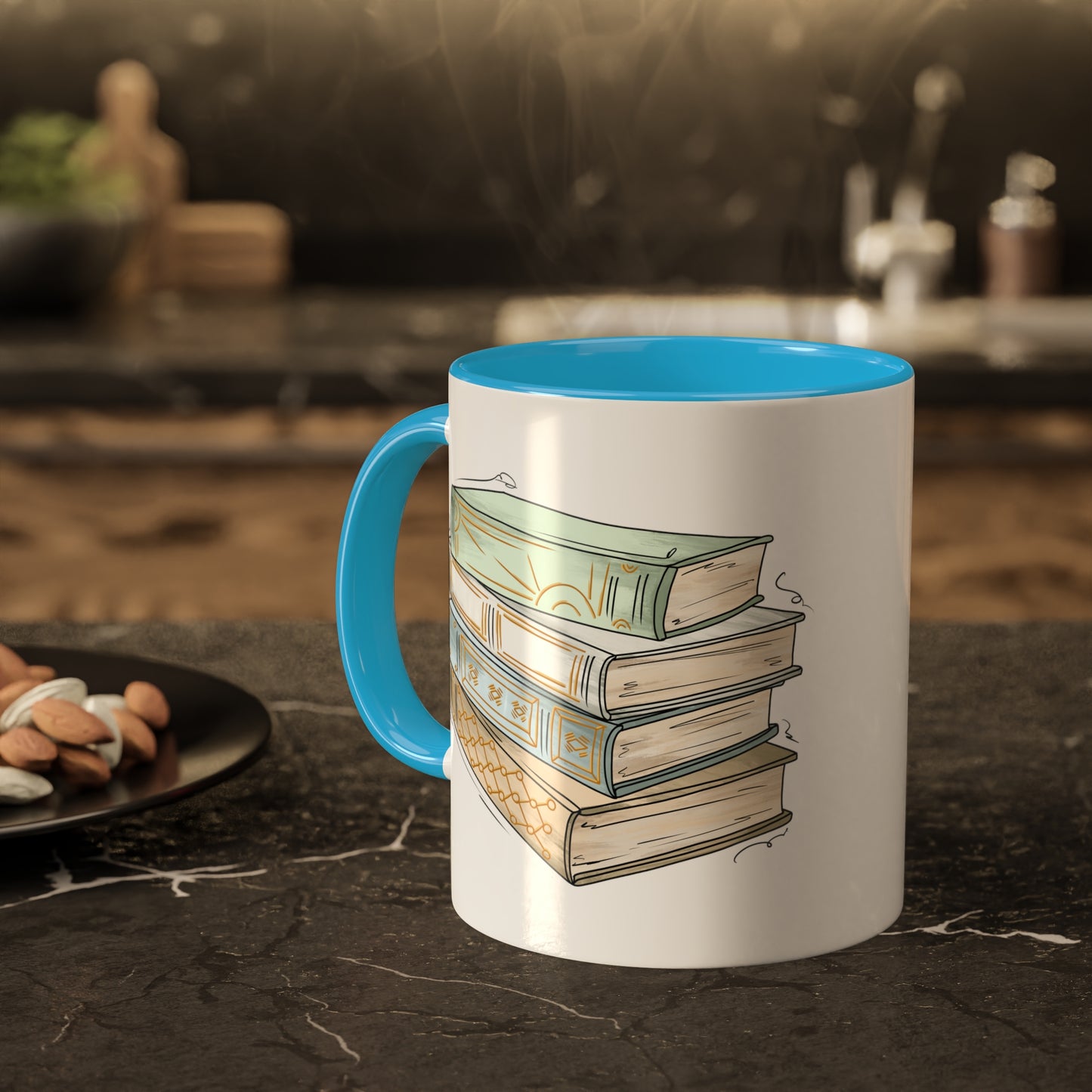 Unlabeled Pride Flag Old Books - Mug