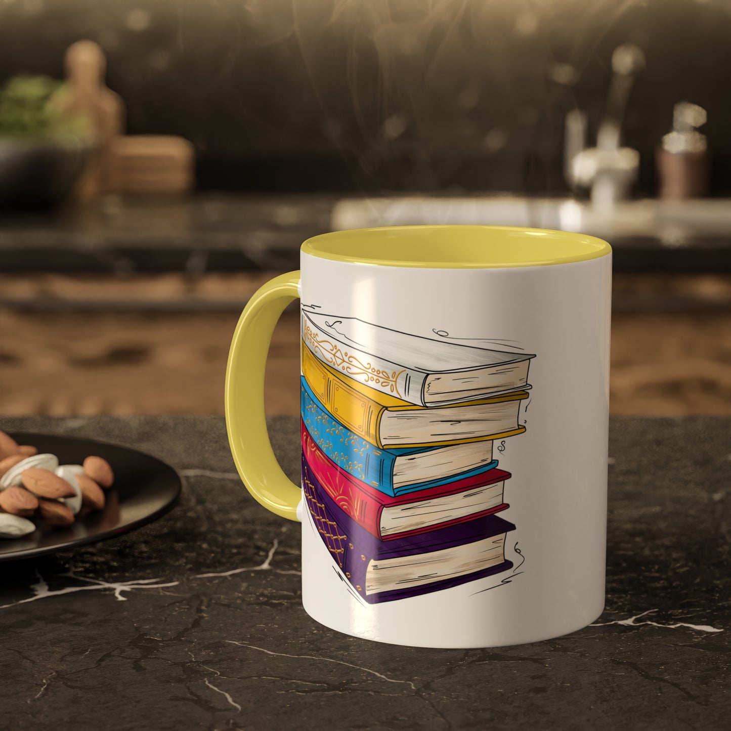 Polyamorous Pride Flag Old Books - Mug