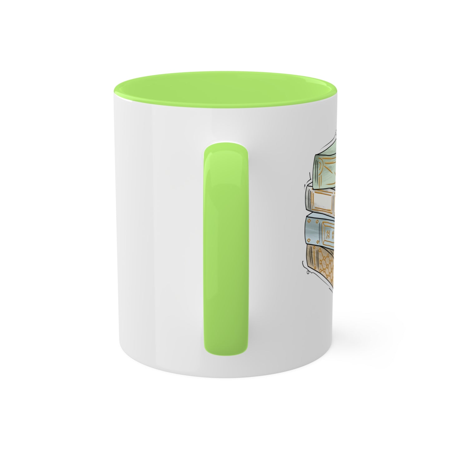 Unlabeled Pride Flag Old Books - Mug