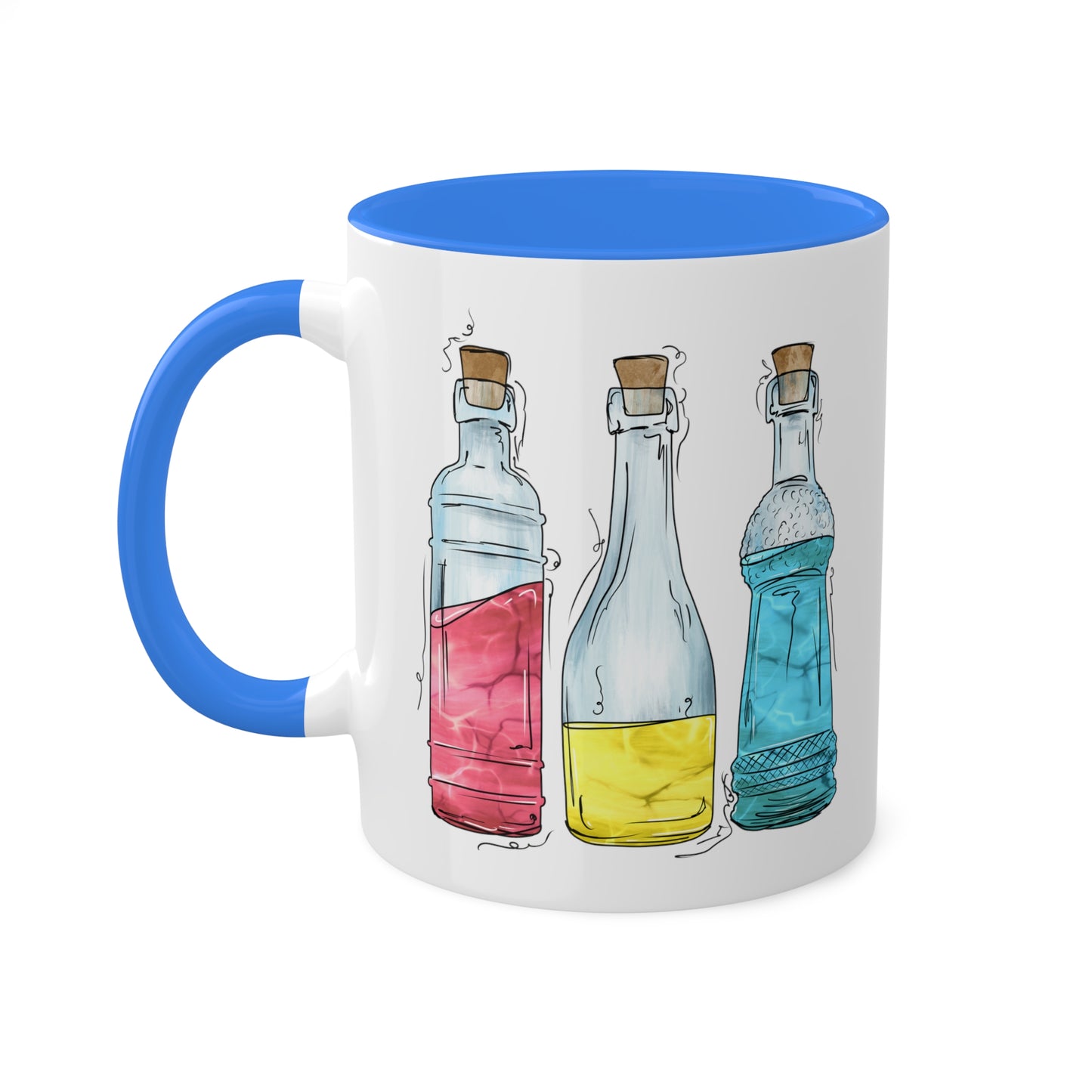 Pansexual Pride Flag Potion Bottles - Mug