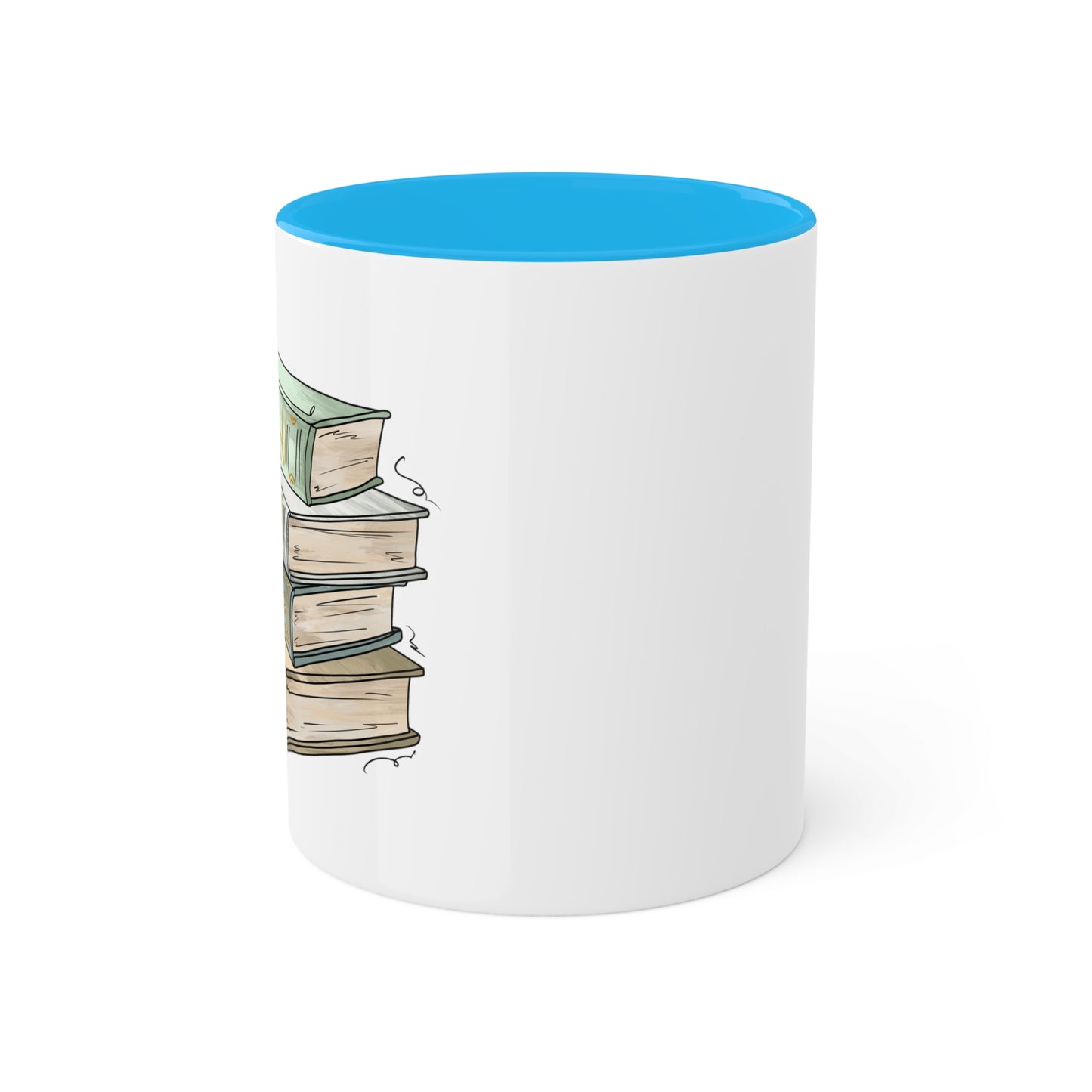 Unlabeled Pride Flag Old Books - Mug