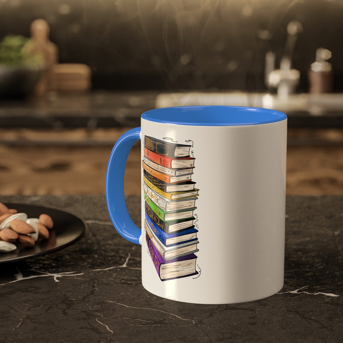 Straight Ally Pride Flag Old Books - Mug