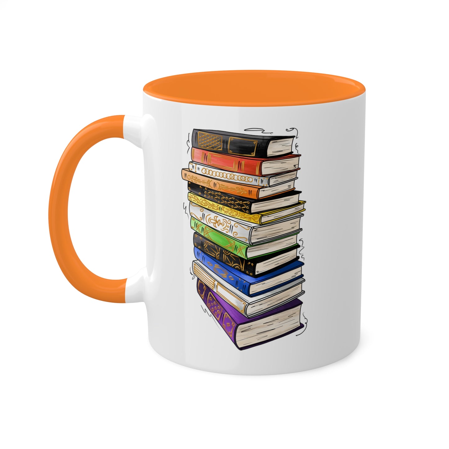 Straight Ally Pride Flag Old Books - Mug