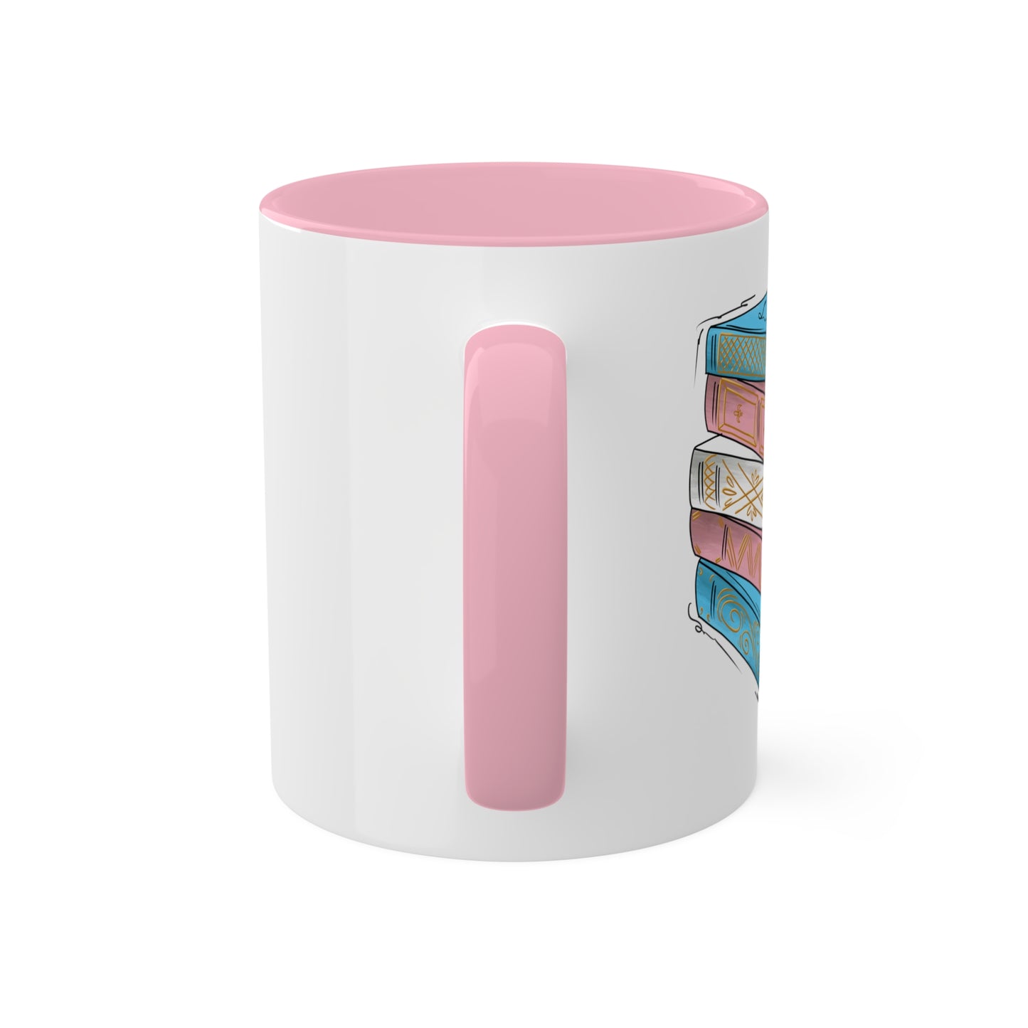Transgender Pride Flag Old Books - Mug