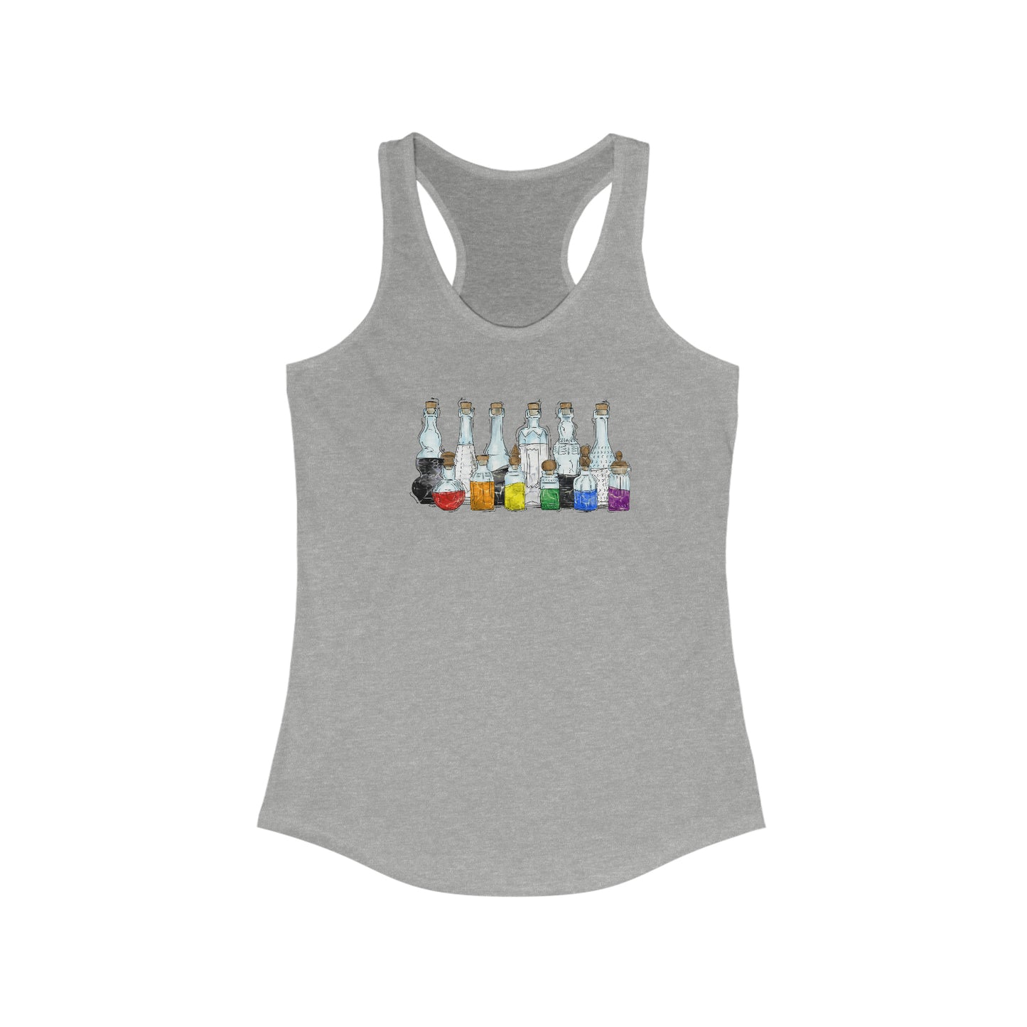 Straight Ally Pride Potion Bottles - Womens Tank Top