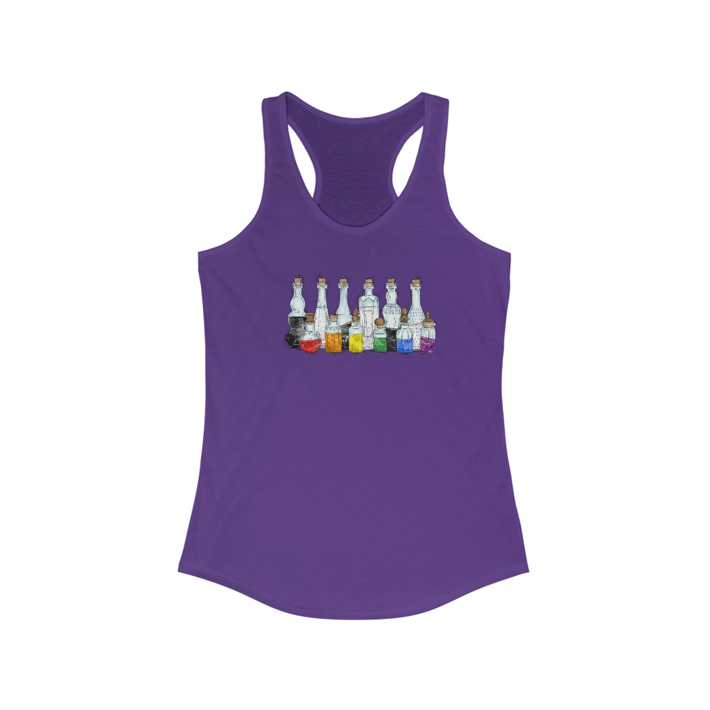 Straight Ally Pride Potion Bottles - Womens Tank Top