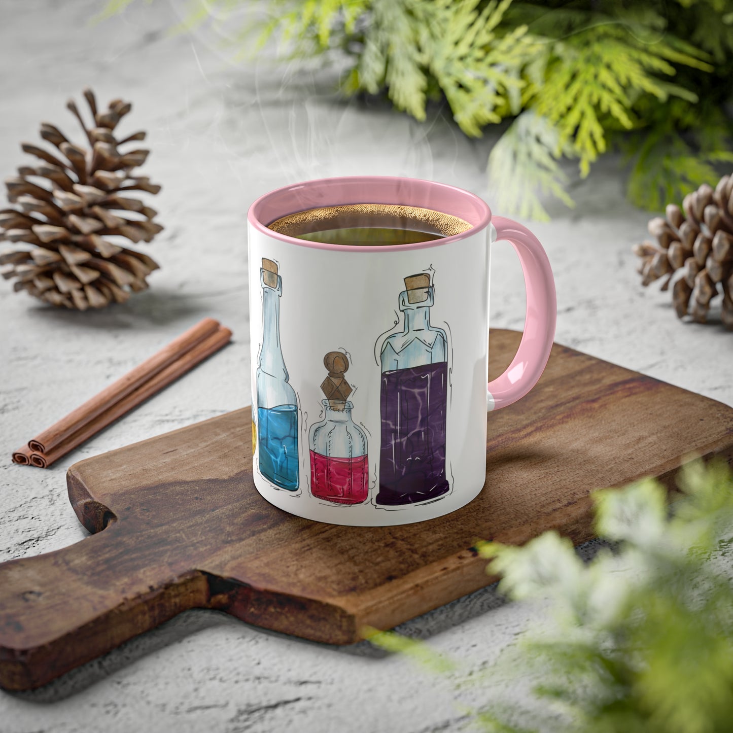 Polyamorous Pride Flag Potion Bottles - Mug