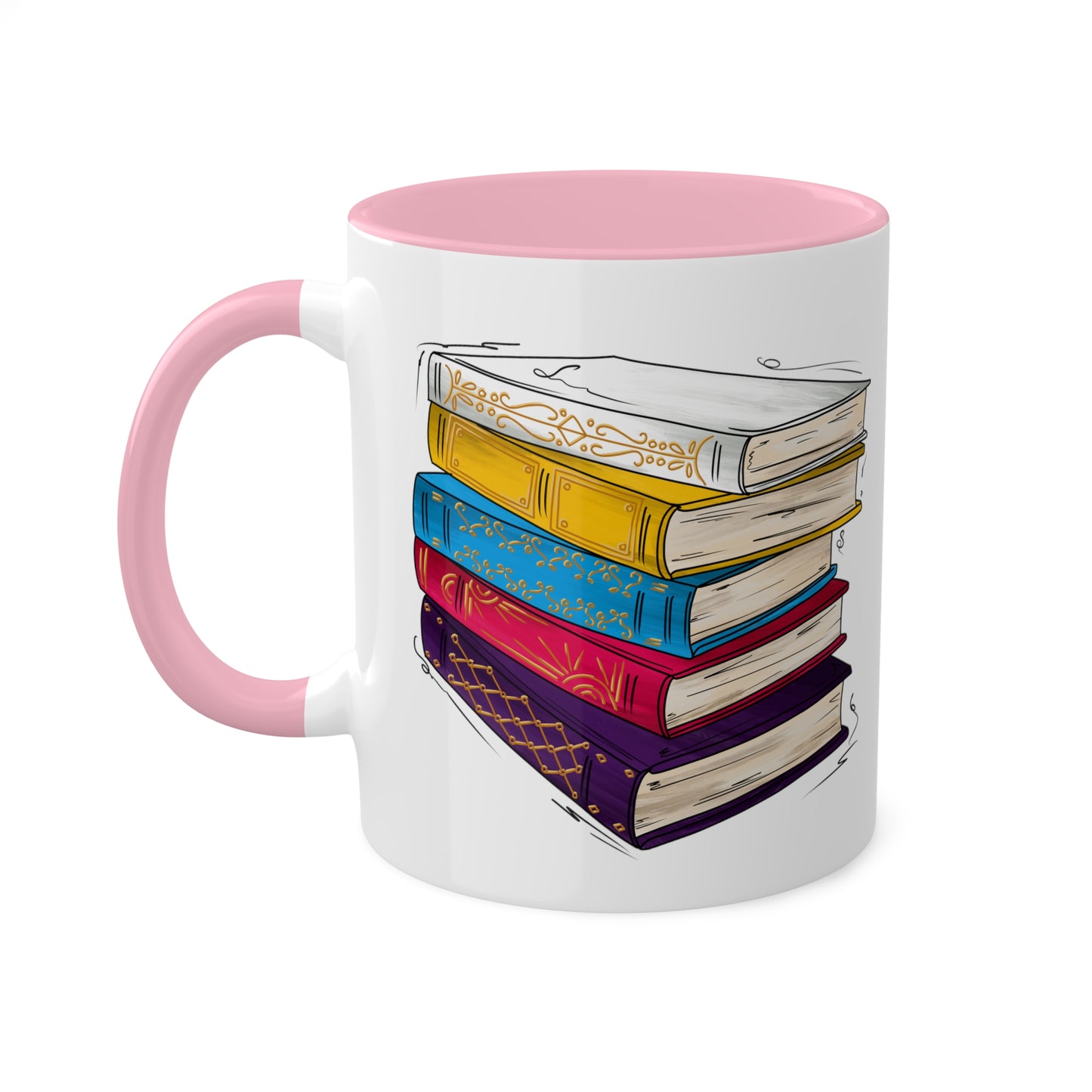Polyamorous Pride Flag Old Books - Mug