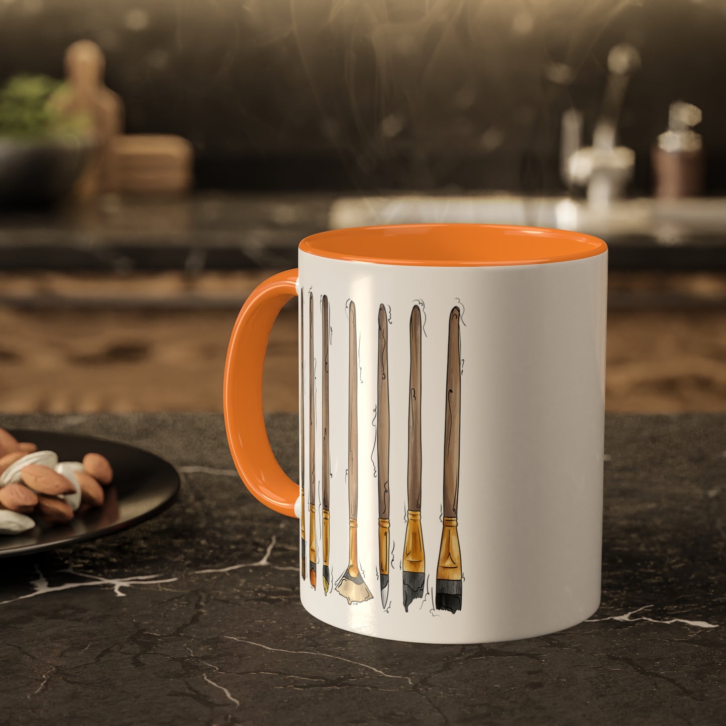 Bear Pride Flag Paint Brushes - Mug