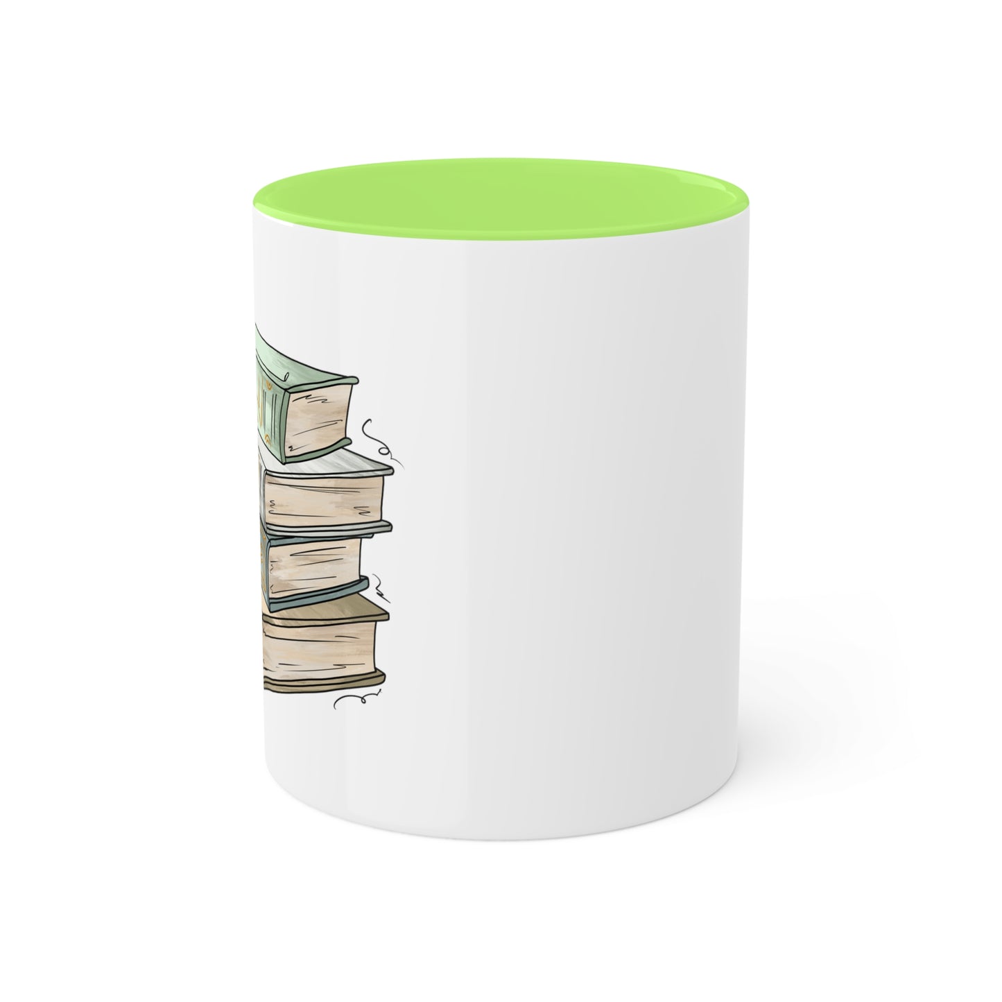 Unlabeled Pride Flag Old Books - Mug