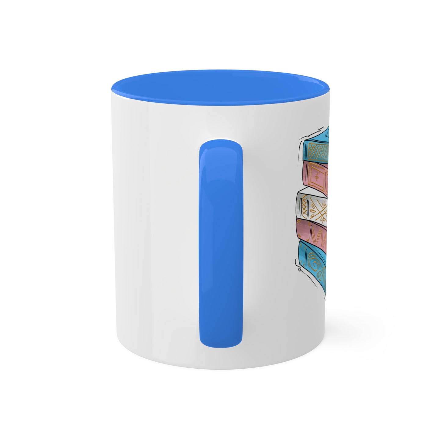Transgender Pride Flag Old Books - Mug