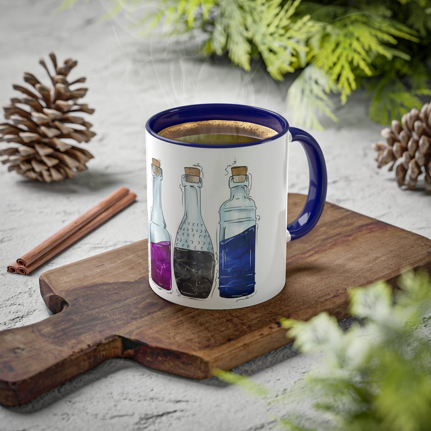 Genderfluid Pride Flag Potion Bottles - Mug
