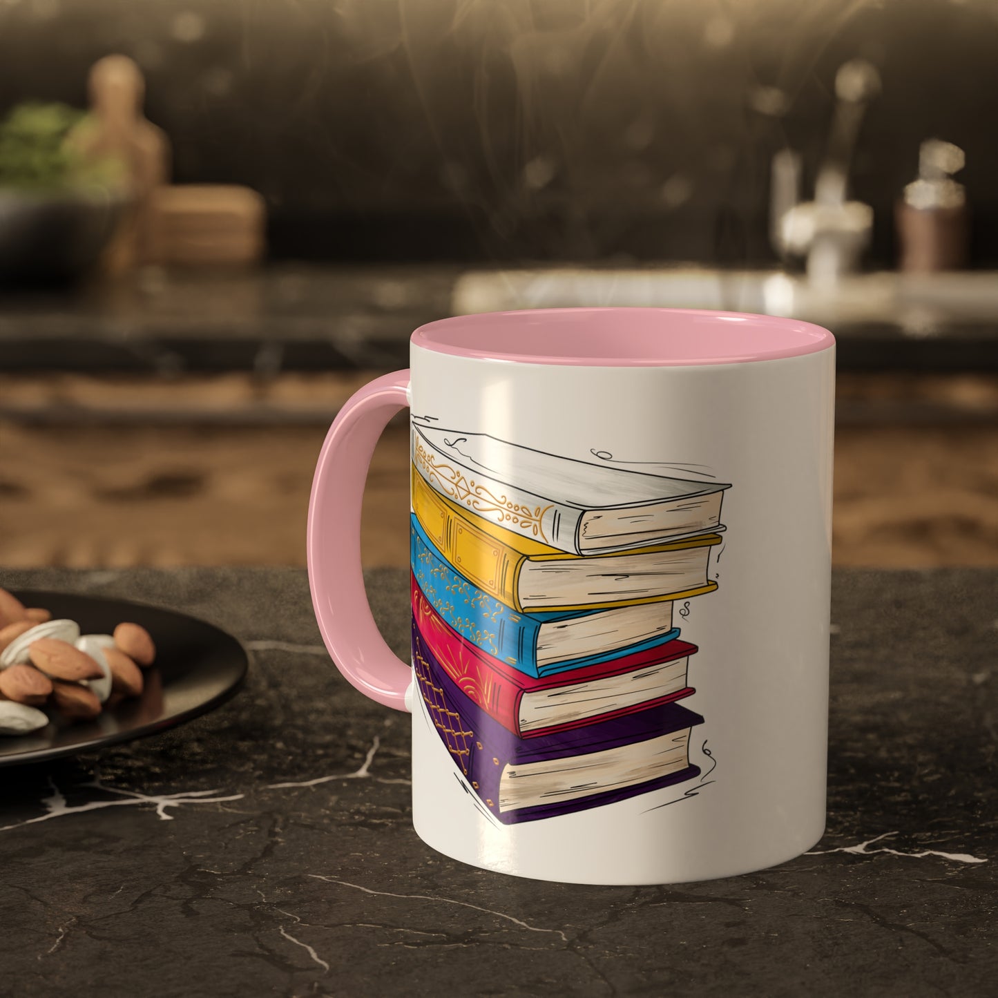 Polyamorous Pride Flag Old Books - Mug