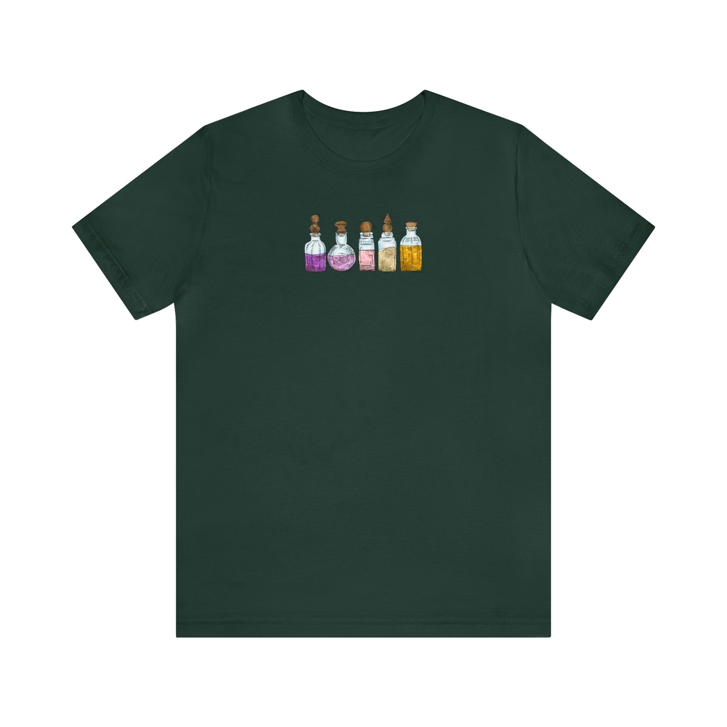 Trixic Pride Flag Potion Bottles - Unisex T-Shirt
