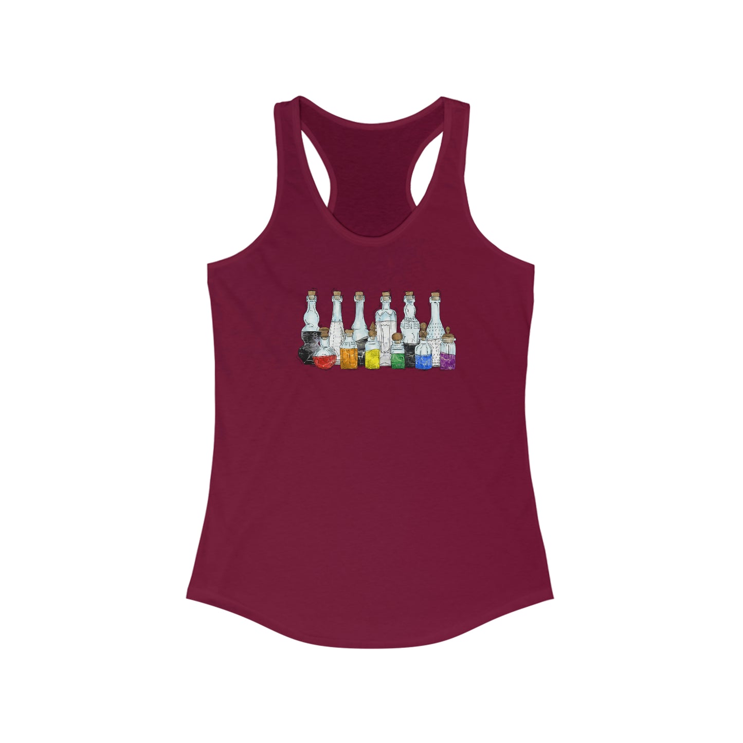 Straight Ally Pride Potion Bottles - Womens Tank Top
