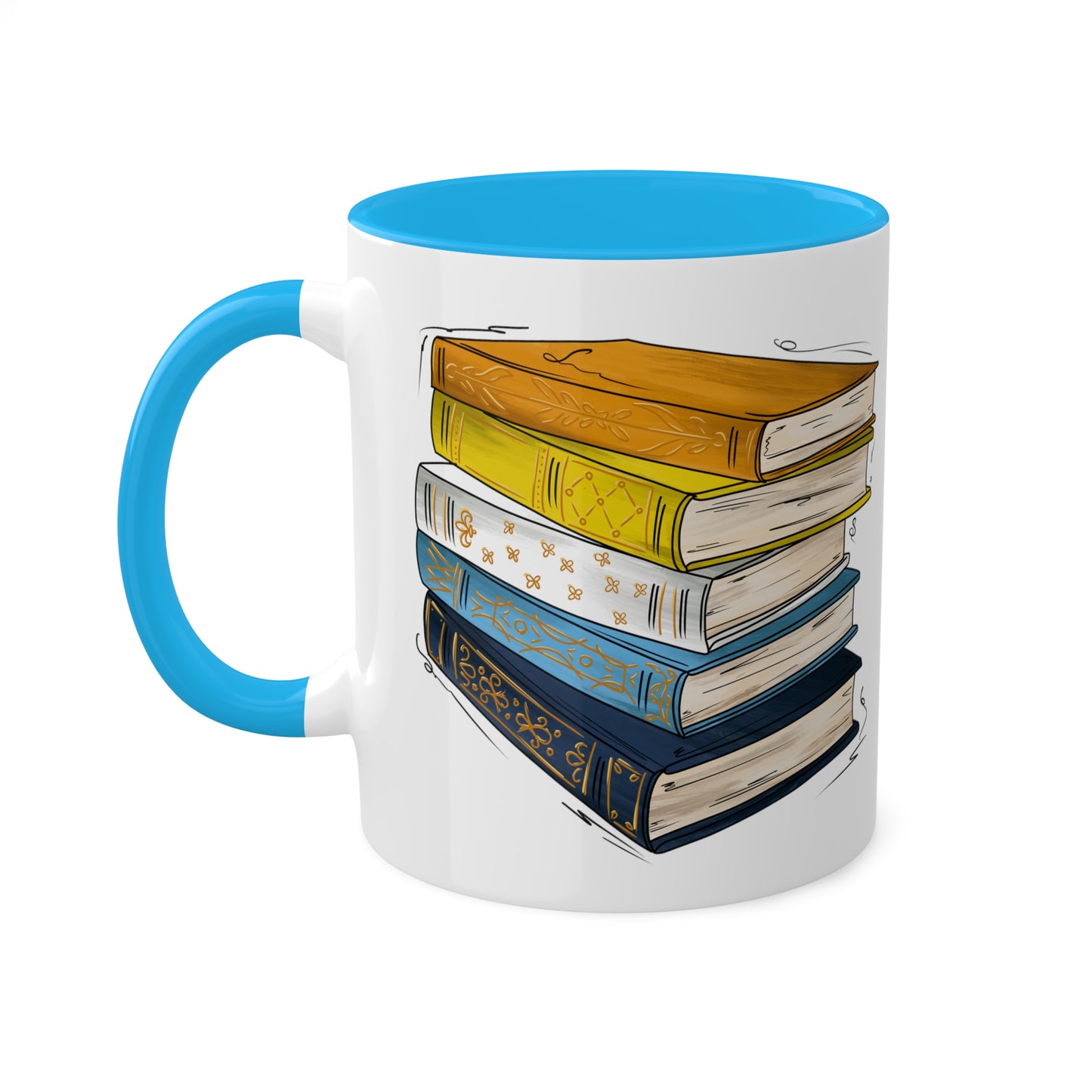 Aroace Pride Flag Old Books - Mug