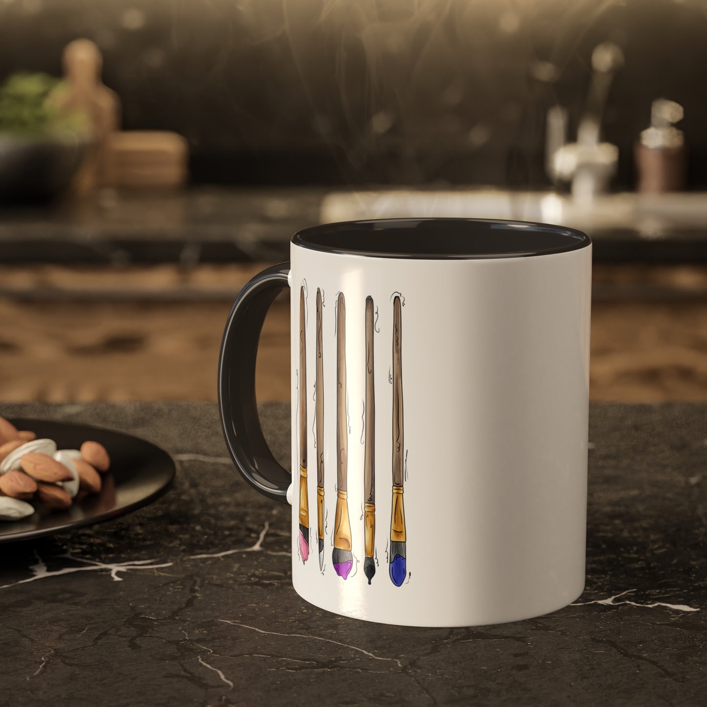 Genderfluid Pride Flag Paint Brushes - Mug