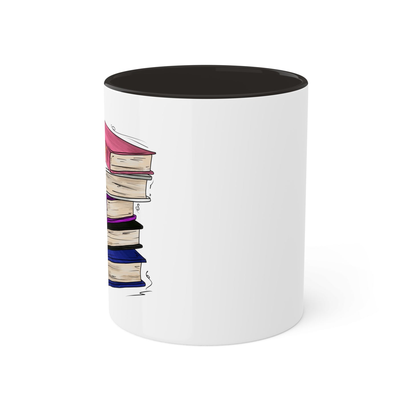 Genderfluid Pride Flag Old Books - Mug