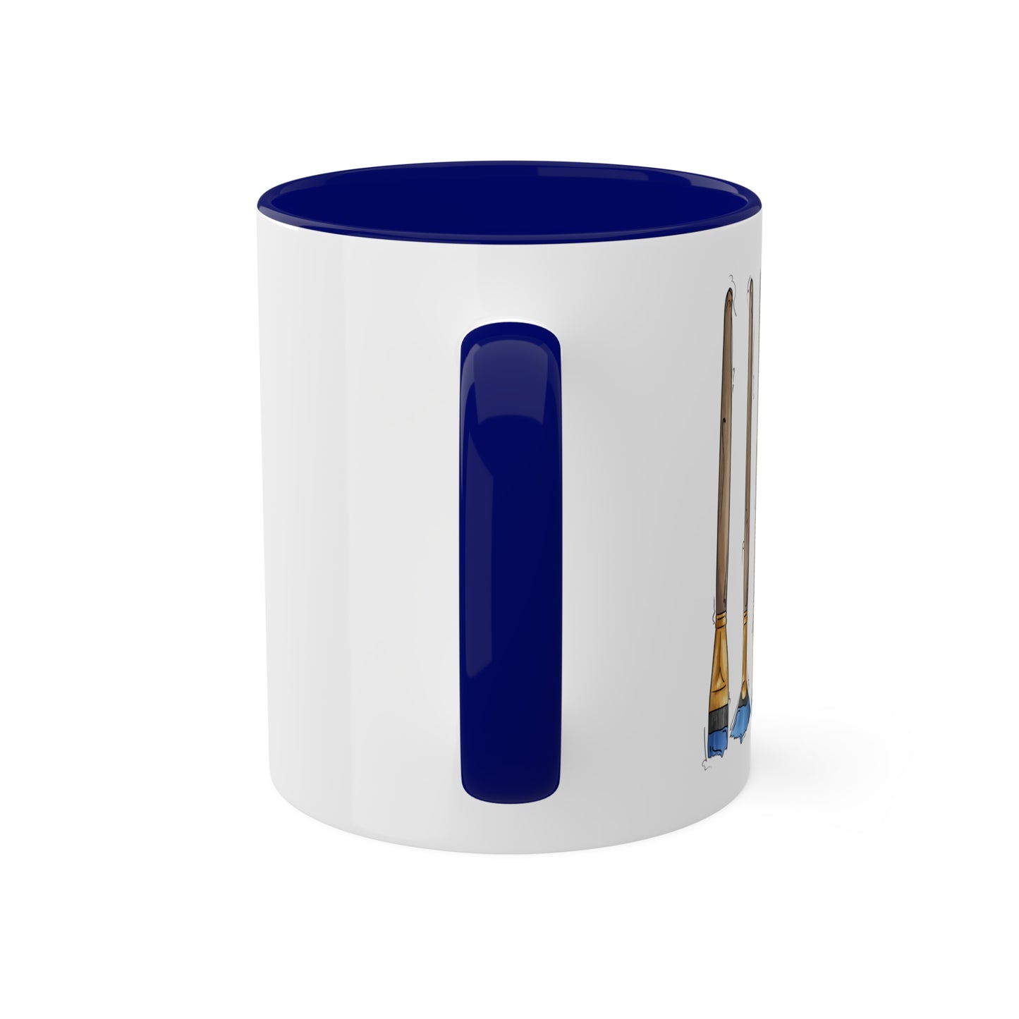 Uranic Pride Flag Paint Brushes - Mug