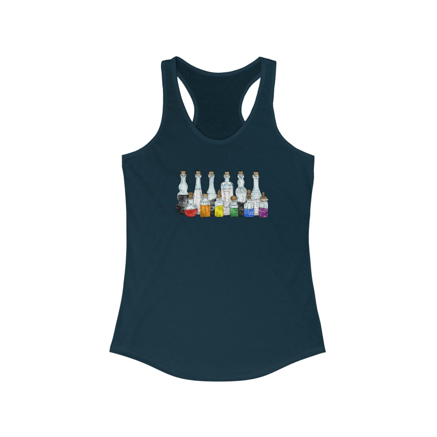 Straight Ally Pride Potion Bottles - Womens Tank Top