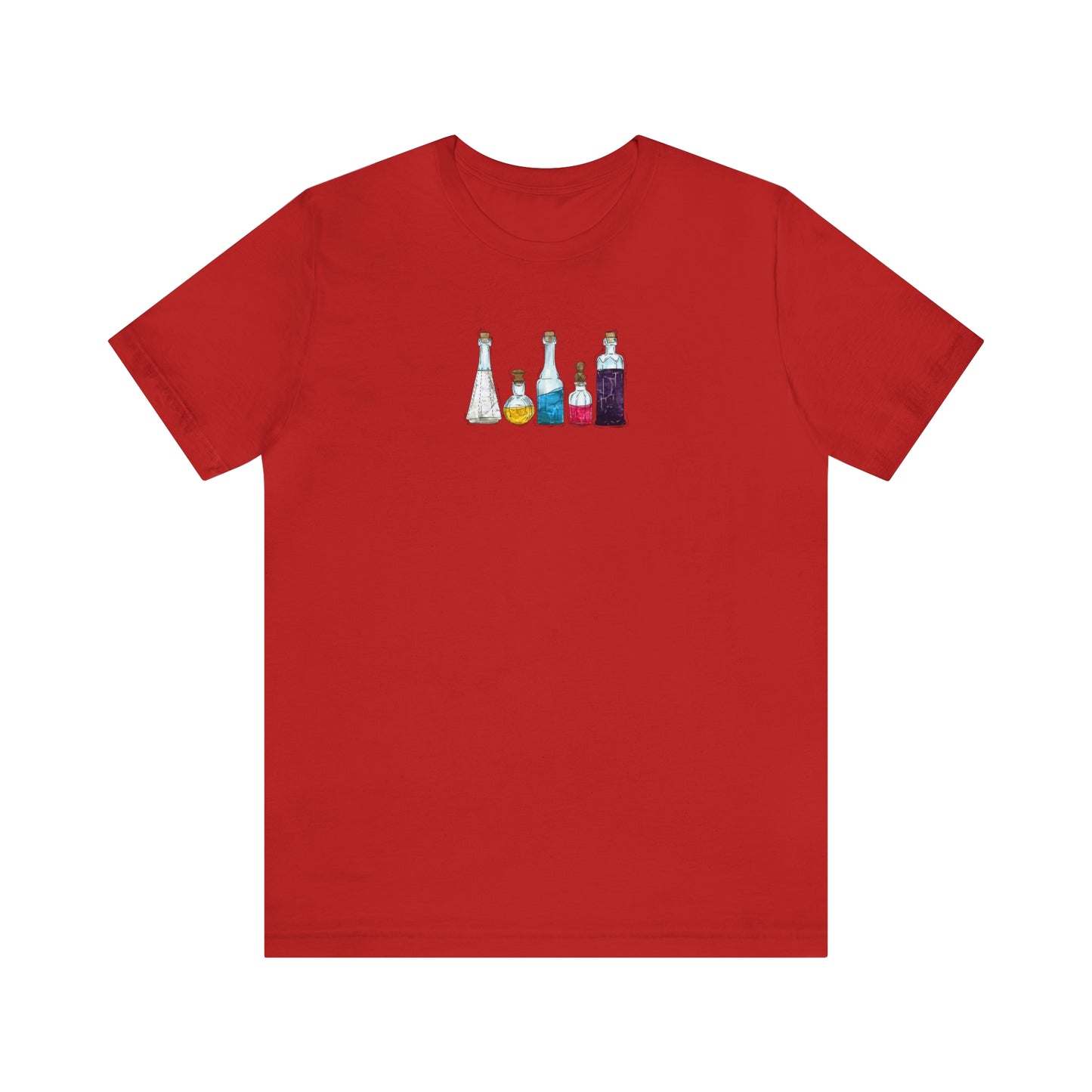 Polyamorous Pride Flag Potion Bottles - Unisex T-Shirt