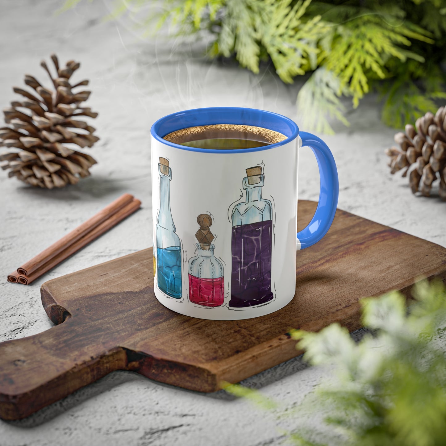 Polyamorous Pride Flag Potion Bottles - Mug