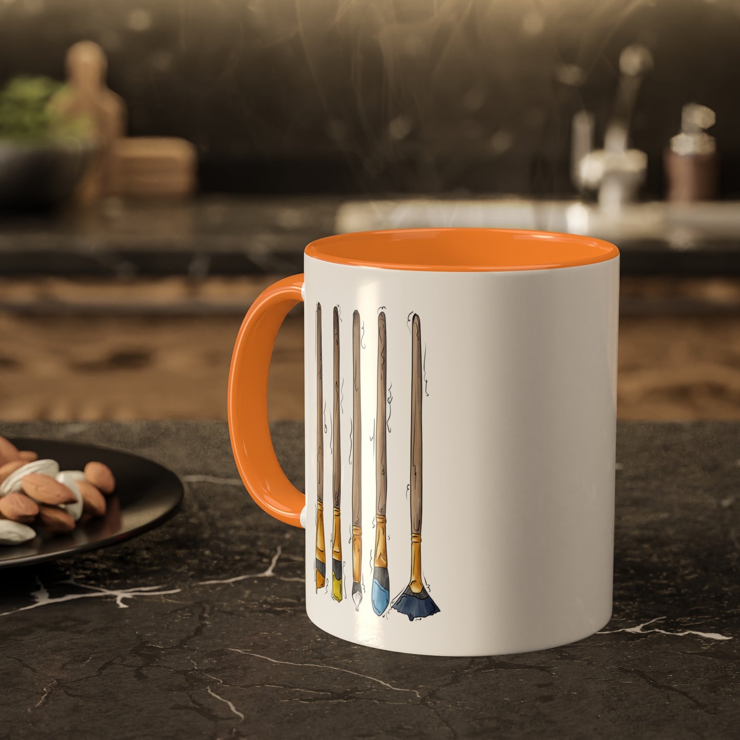 Aroace Pride Flag Paint Brushes - Mug
