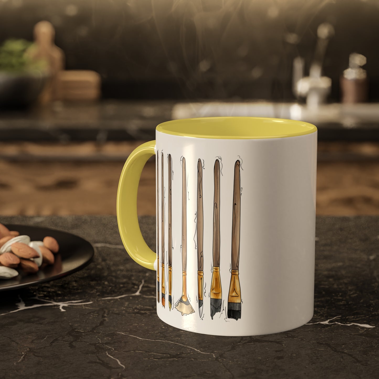 Bear Pride Flag Paint Brushes - Mug