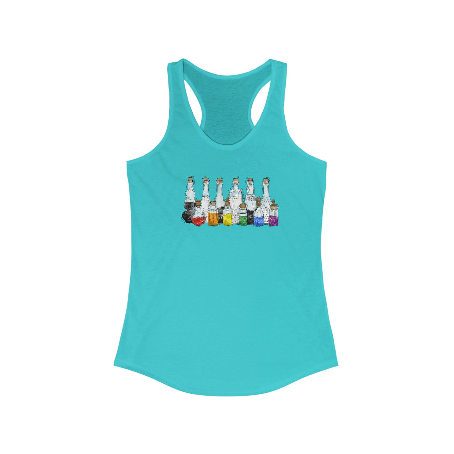 Straight Ally Pride Potion Bottles - Womens Tank Top